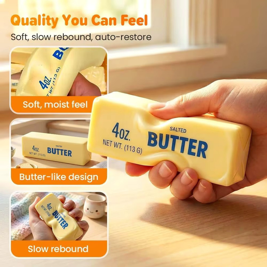 GSF Butter-Quetsch-Stick, Stressball, riesig, weich, langsam aufsteigend - Bild 2