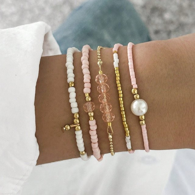 Rinhoo Armband-Set Boho, Kristall, Bunt, Damen - Bild 1