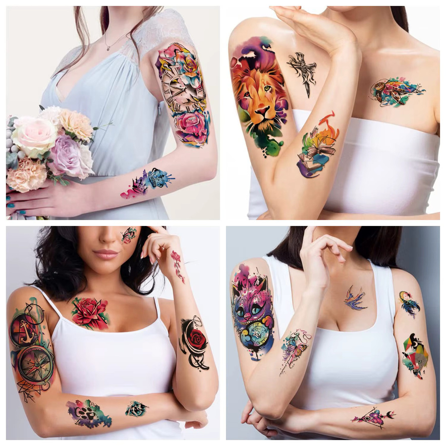 Transparentes Transferpapier im A4-Format für Tintenstrahldrucker zur Erstellung von temporären Tattoos und Aufklebern - Bild 1