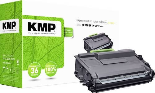 KMP Tonerpatrone kompatibel mit Brother TN-3512 und TN3512 in Schwarz für Laserdrucker mit einer Kapazität von 12000 Seiten - Bild 1