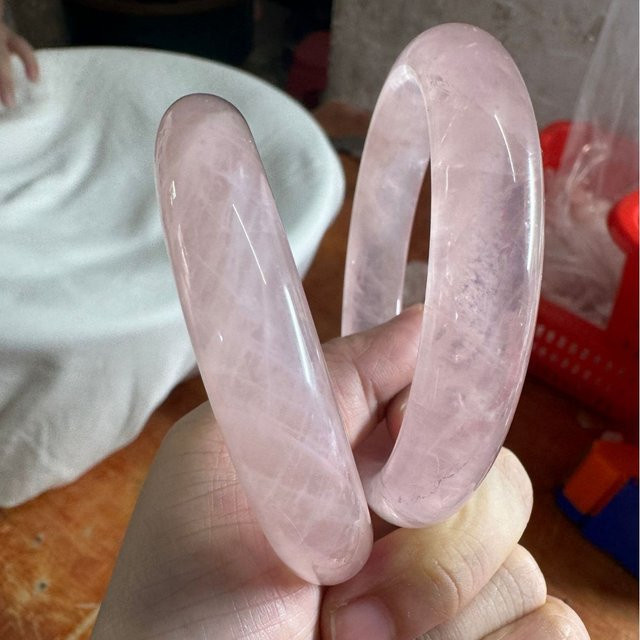 Armband aus natürlicher Jade und Puderkristall - Bild 1