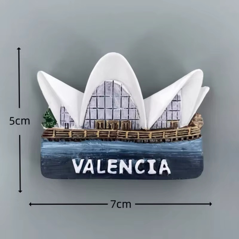 3D Harz Kühlschrankmagnet Spanien Stadt Souvenir für deine Heimdekoration - Bild 2