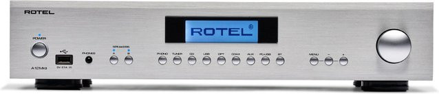 Rotel A12 MKII Stereo Vollverstärker in Silber mit Bluetooth und USB-C - Bild 1