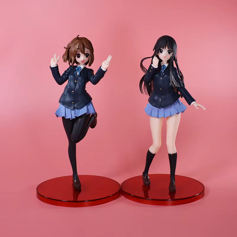 Bandai K-ON! Anime Figuren Hirasawa Yui Akiyama Mio in Uniformen, mehrfarbig, Höhe: 20 cm - Bild 2
