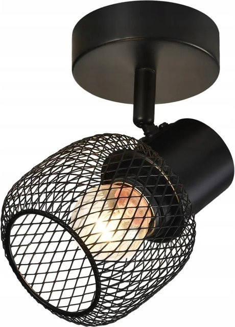 NETTLIFE Deckenleuchte aus Metall in Schwarz im Retro-Design mit E27 Fassung - Bild 1