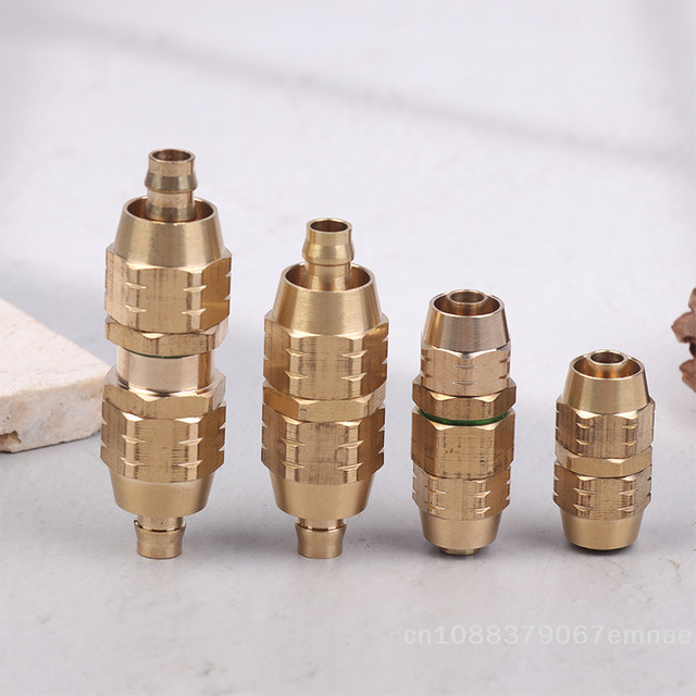 ZYAS Messing Wasserrohrverbinder Gold Schnellverbindung Adapter für Hochdruck-Wasserschläuche - Bild 1