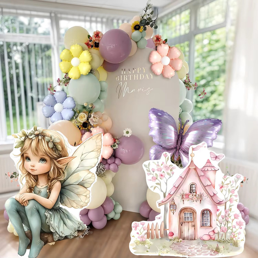 Niedliche Fee Schaumstoffbrett-Ausschnitte aus KT-Board für DIY Party-Dekoration und Foto-Requisiten bei Geburtstag oder Babyparty - Bild 1