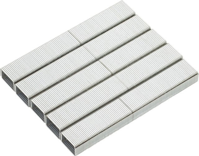 LUX-TOOLS Feindrahtklammern Comfort aus verzinktem Stahl, Farbe: Silber, B: 11,2 mm, H: 10 mm, 1.200 Stück - Bild 1
