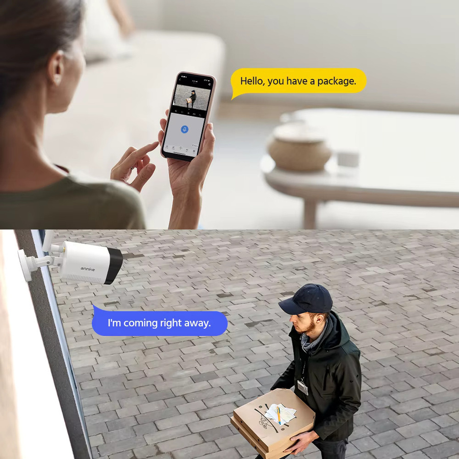 ANNKE 8MP WiFi Überwachungskamera System Kit mit 4K NVR, Motion Tracking und Farb-Nachtsicht, Weiß - Bild 3