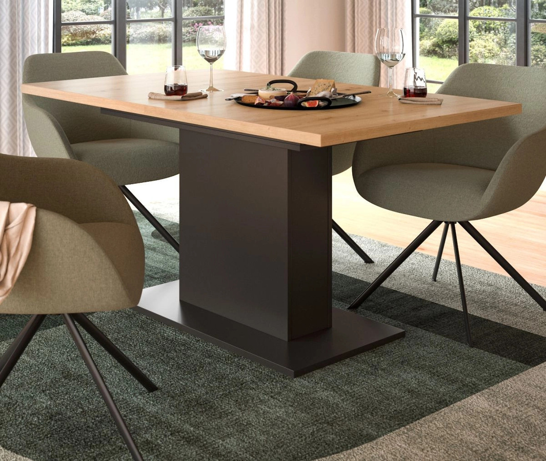 Inn.Furn Esstisch aus Eiche und Grau, ausziehbar, rechteckig - Bild 2