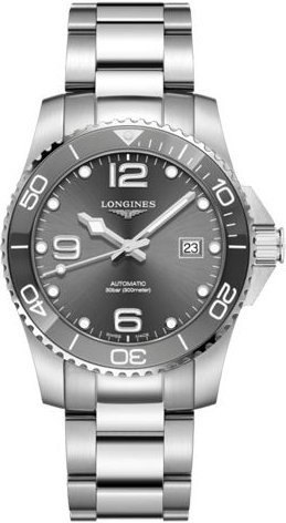 Longines Taucheruhr, Automatik, Edelstahl, 41 mm, Grau, Herren - Bild 1