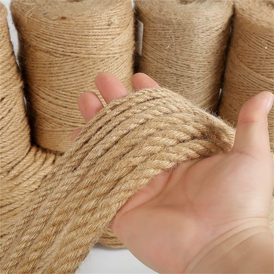 QIMONTON Natürliche Jute Schnur für DIY Handwerk und Dekoration, Durchmesser: 1 mm bis 14 mm - Bild 1