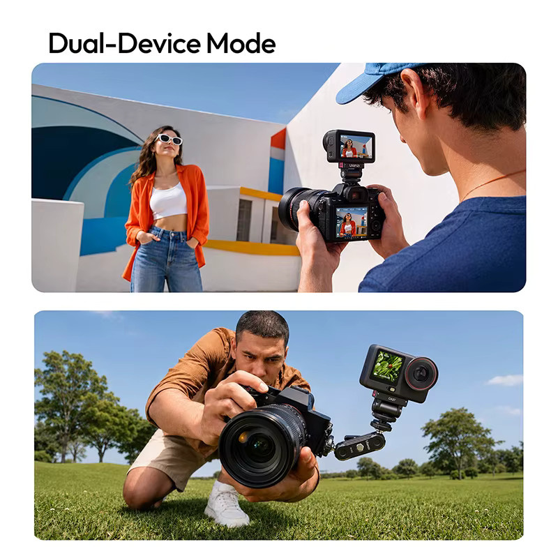 Ulanzi OA27 Schnellwechsel-Kaltplattenhalterung für DJI Action 6 und Nano, Magnetischer Adapter mit 1/4-Zoll-Schraube und 180 Grad Neigungsverstellung, Schwarz - Bild 4