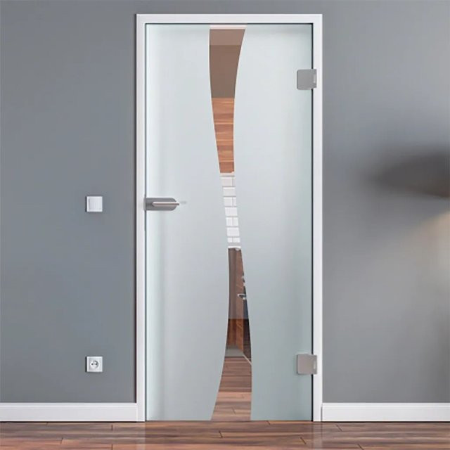 Levidor Glastür Bremen Office/Studio in Transparent, DIN-Rechts, B: 83,4 cm, H: 209,7 cm - Bild 1