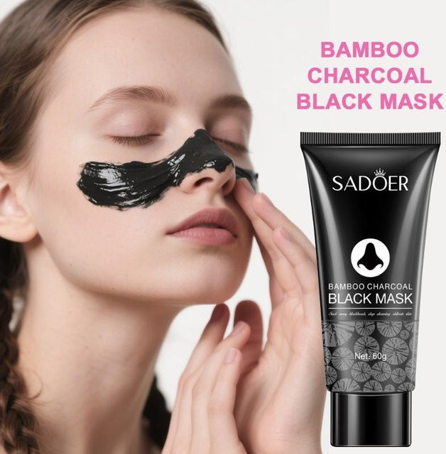 SADOER Bambuskohle Peel-Off-Maske, 60g, für fettige Haut - Bild 1