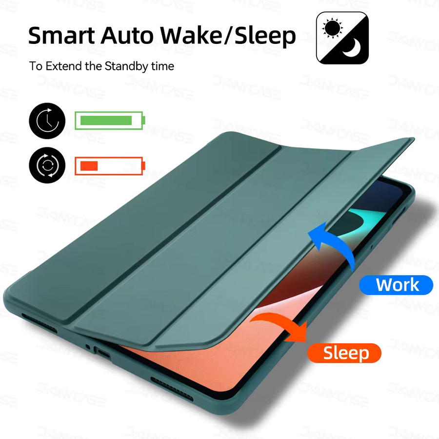 Funda Tablet Hülle für Xiaomi Pad 5, Pad 6, Pad 6 Pro, Pad 7, Pad 7 Pro und MiPad 6S Pro in Grün - Bild 3