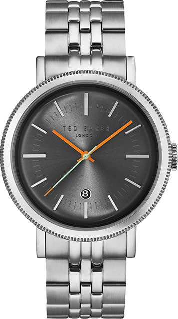 Ted Baker Herrenuhr, Quarz, Edelstahl, 42 mm, Silber, Grau - Bild 1
