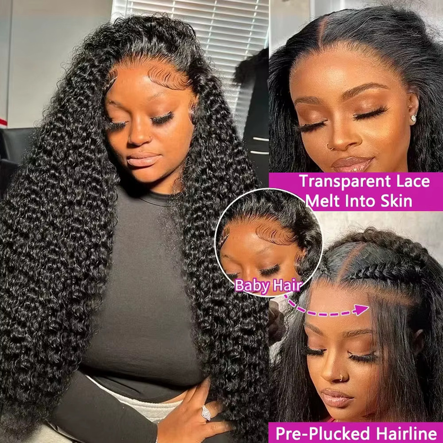 FIUMER Deep Wave Lace Frontal Perücke, Echthaar, Damen - Bild 4