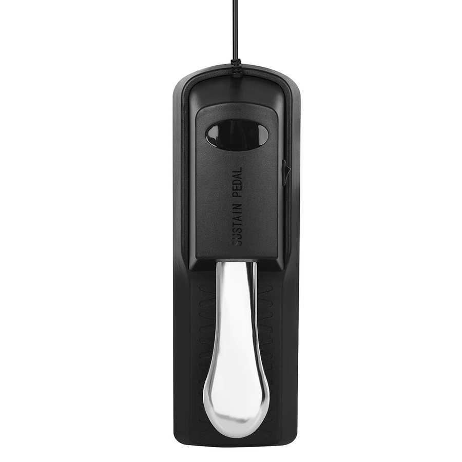 IRIN Sustain-Pedal für elektronische Klaviere und Tastaturen, Universal Dämpfer-Pedal in Schwarz - Bild 2