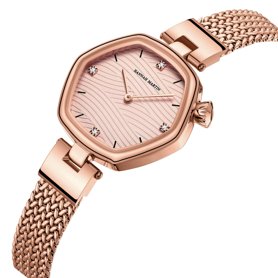 Hannah Martin Armbanduhr, Edelstahl, Roségold, Quarz, Damen - Bild 2