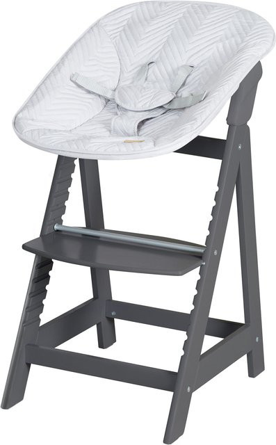 ROBA Hochstuhl Born Up Zick Zack in Anthrazit mit Sitzverkleinerer - Bild 1