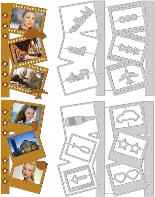 Arricraft Metall-Stanzformen im Retro-Design für Fotorahmen und Kartenbastelarbeiten - Bild 1
