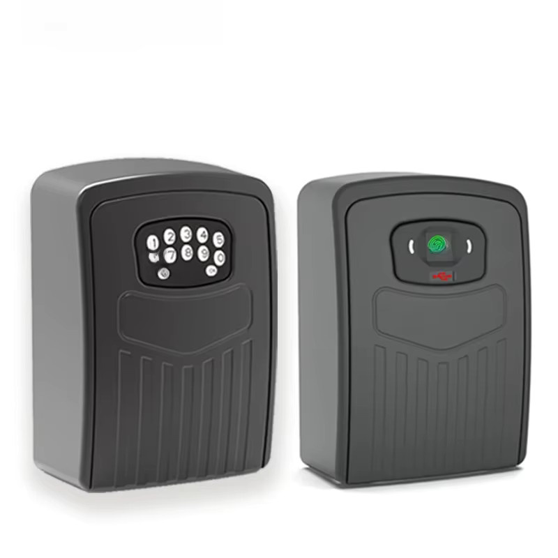 TUYA Smart Safe mit Fingerabdruck und Passwort, Bluetooth-Schlüsselkasten zur Wandmontage mit Smart Life App, Schwarz, B/T/H: 11,5 x 8,0 x 0 cm - Bild 5