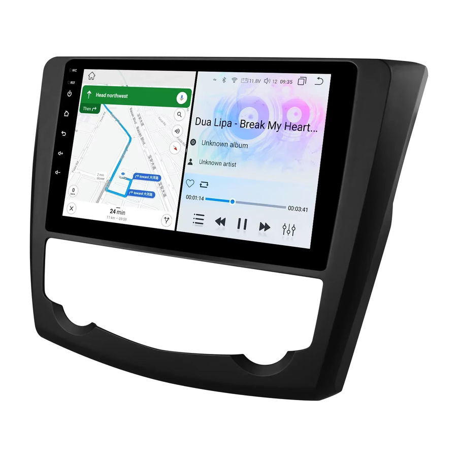 OSSURET Android Autoradio für Renault Kadjar mit QLED Bildschirm, GPS Navigation, Carplay und DSP, Schwarz - Bild 5