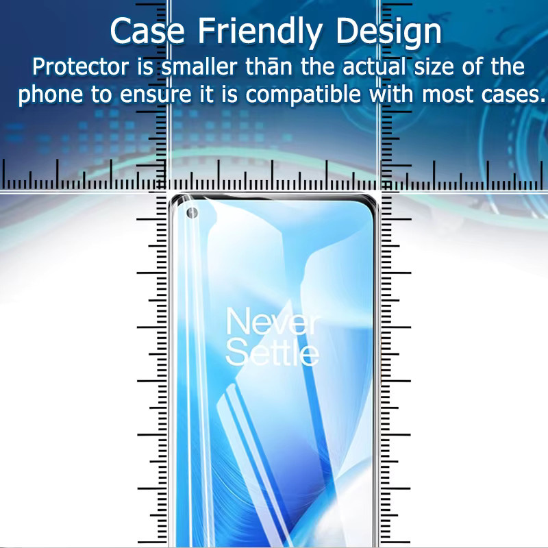 3er-Set gehärtetes Glas Displayschutzfolie für OnePlus Nord N200 5G, transparent, mit Fingerabdruck-Entsperrung und vollständiger Abdeckung - Bild 3