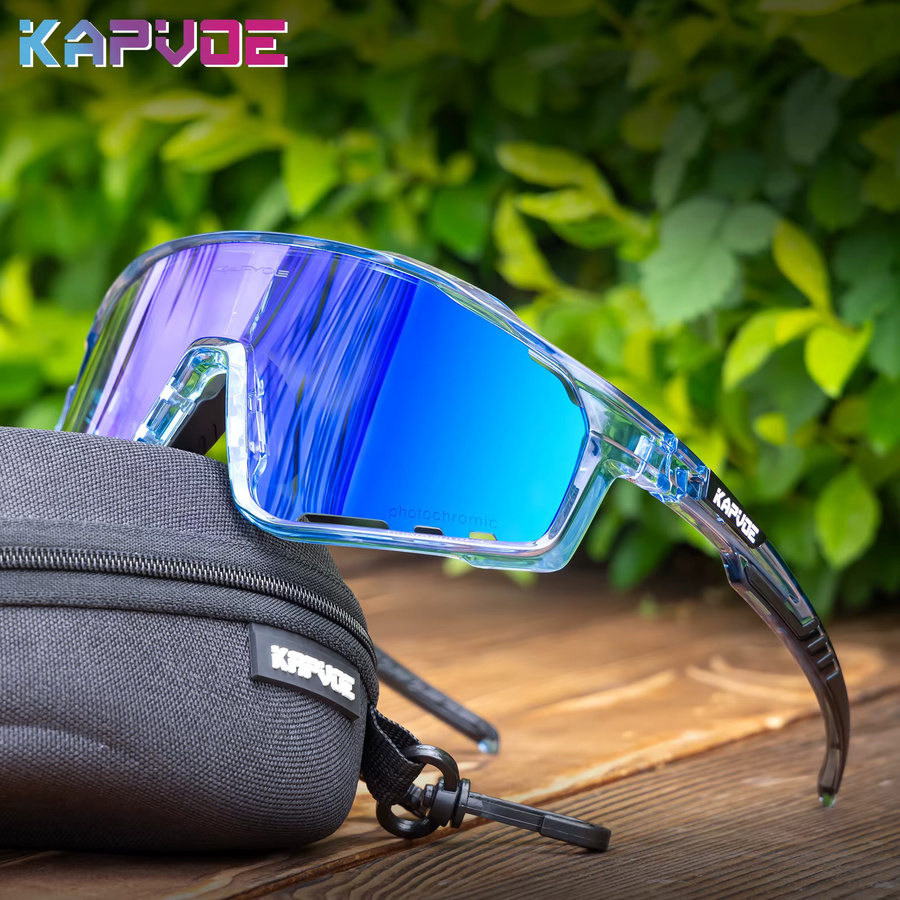 Kapvoe Sportsonnenbrille, Vollrand, Kunststoff, Männer - Bild 3