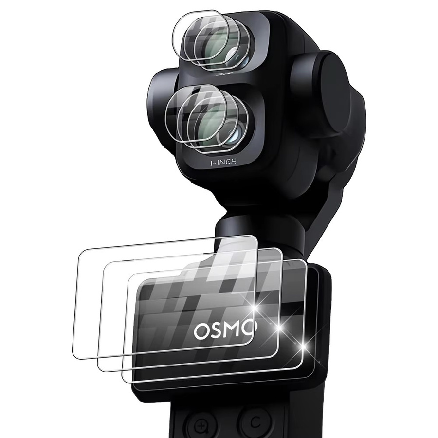 DJI Osmo Pocket 4 Pro Displayschutzfilm aus 9H gehärtetem Glas, transparentes Kameraobjektiv-Schutzglas für DJI Pocket 4P Zubehör - Bild 5