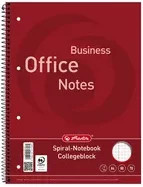 Herlitz Collegeblock Business Office DIN A4 Karomuster weiß und rot - Bild 1