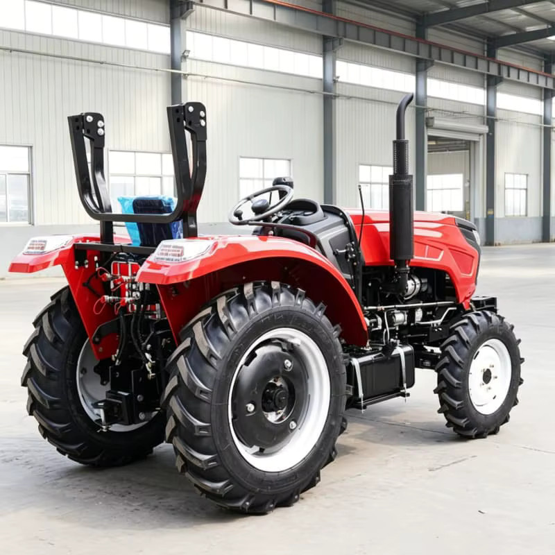 AIWEIYA Vierrad-Traktor in Rot: Hocheffizienter Radfräser für die Landwirtschaft zur Tiefenlockerung und Rotationsbearbeitung - Bild 5