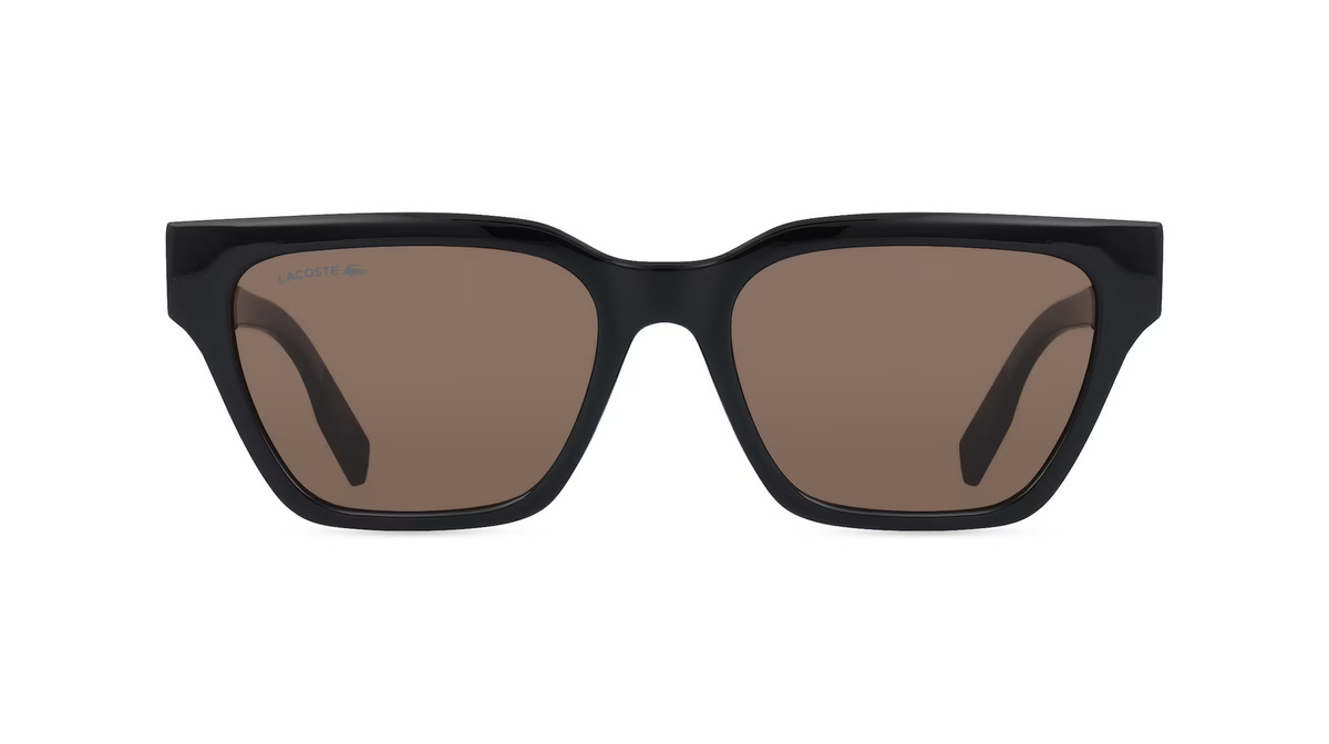 Lacoste L6002S Sonnenbrille Butterfly, Vollrand, Kunststoff, Unisex, schwarz - Bild 1