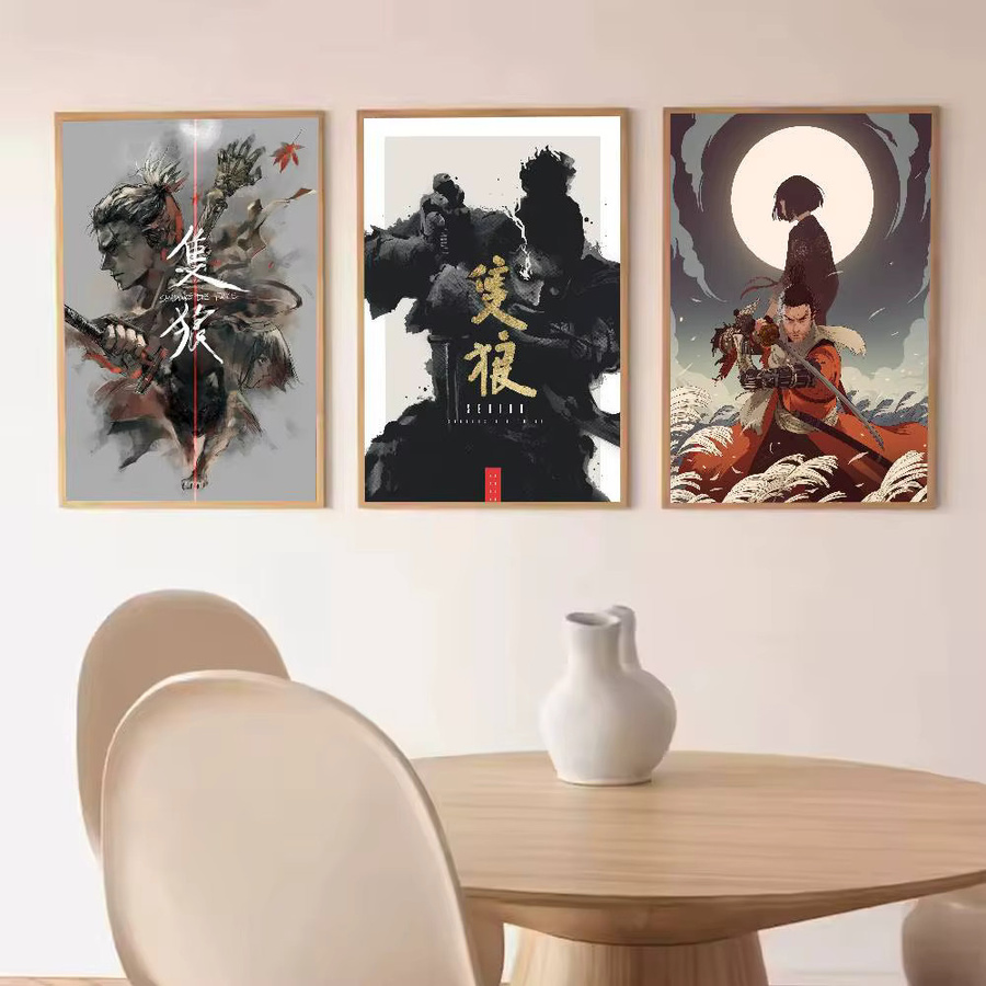 Sekiro Shadows Die Twice Poster Wandbild aus Papier, ungerahmt, mehrfarbig - Bild 2