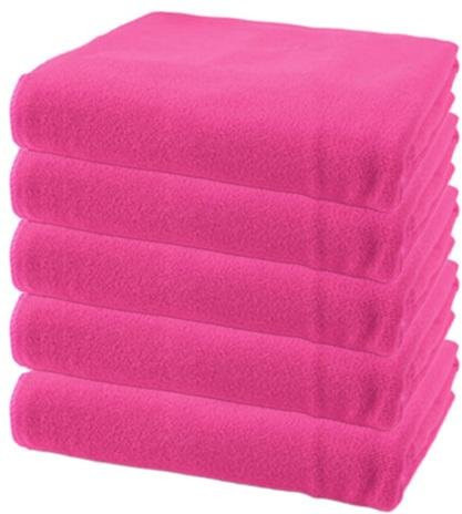 Hercules Mikrofaserhandtuch Set 5 Stück, schnelltrocknend und hautfreundlich, Farbe: Pink, B/H: 14 x 30 cm - Bild 1