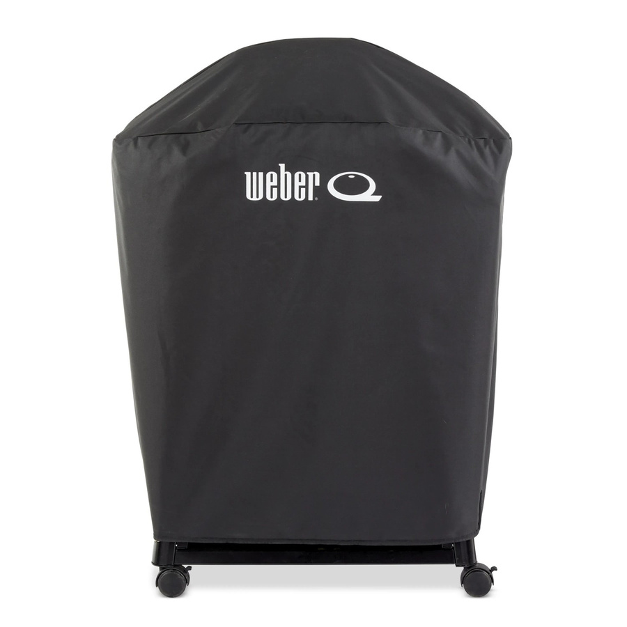 Weber Premium Abdeckhaube für Q 1000 und 2000N-Serie mit Stand oder Rollwagen, Schwarz, B/H/T: 80 x 100 x 54 cm - Bild 3
