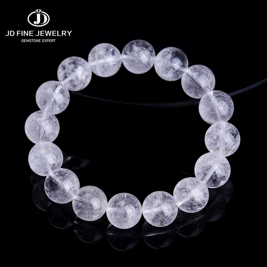 JD Naturstein Armband, Weiß, Kristall, Unisex - Bild 2