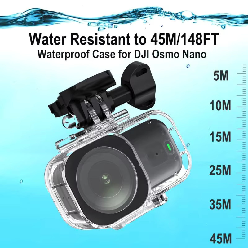 DJI Osmo Nano Tauchgehäuse transparent wasserdichte Unterwasserbox mit 45m Tauchtiefe und hoher Lichtdurchlässigkeit - Bild 3