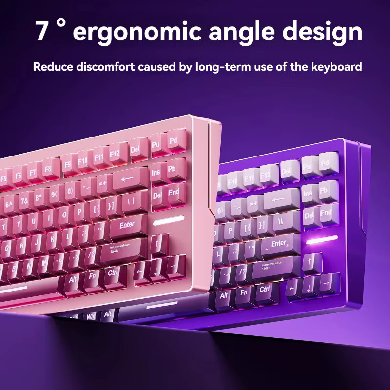Wooting Holy80 Aluminiumgehäuse für 80 % mechanische Tastaturen in Purple - Bild 1