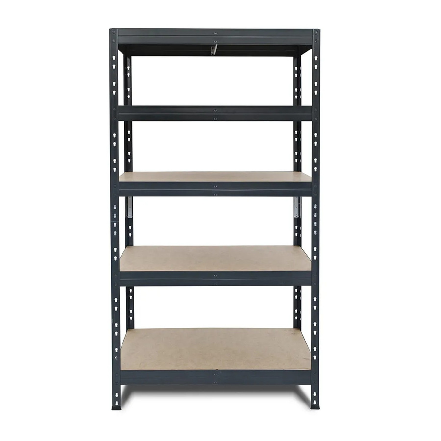 Ar Shelving Rivet Schwerlastregal mit 5 Böden in Anthrazit, H x B x T: 180 x 90 x 45 cm - Bild 2