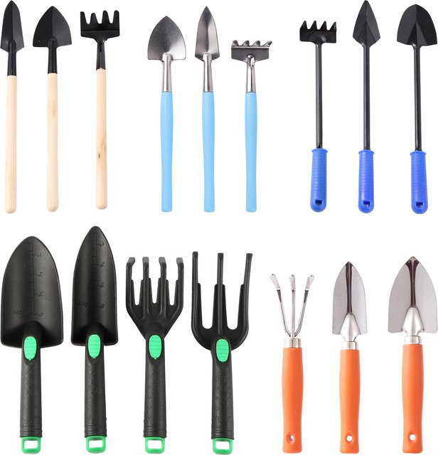 Adhere To Fly Mini Garten Werkzeug Set, 3-teilig, Mehrfarbig - Bild 1