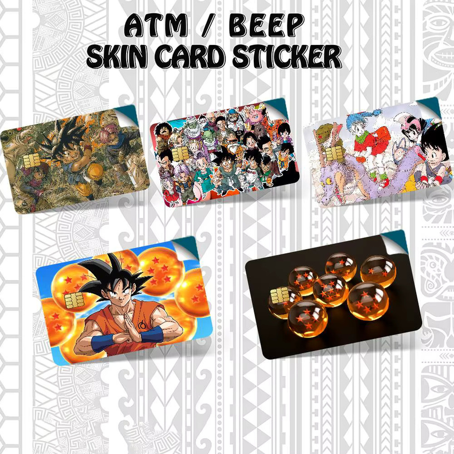 Dragon Ball Son Goku Kakarot Aufkleber-Set, 4 Stück wasserfeste Dekoration für Karten und Bus-Pässe, Mehrfarbig - Bild 4