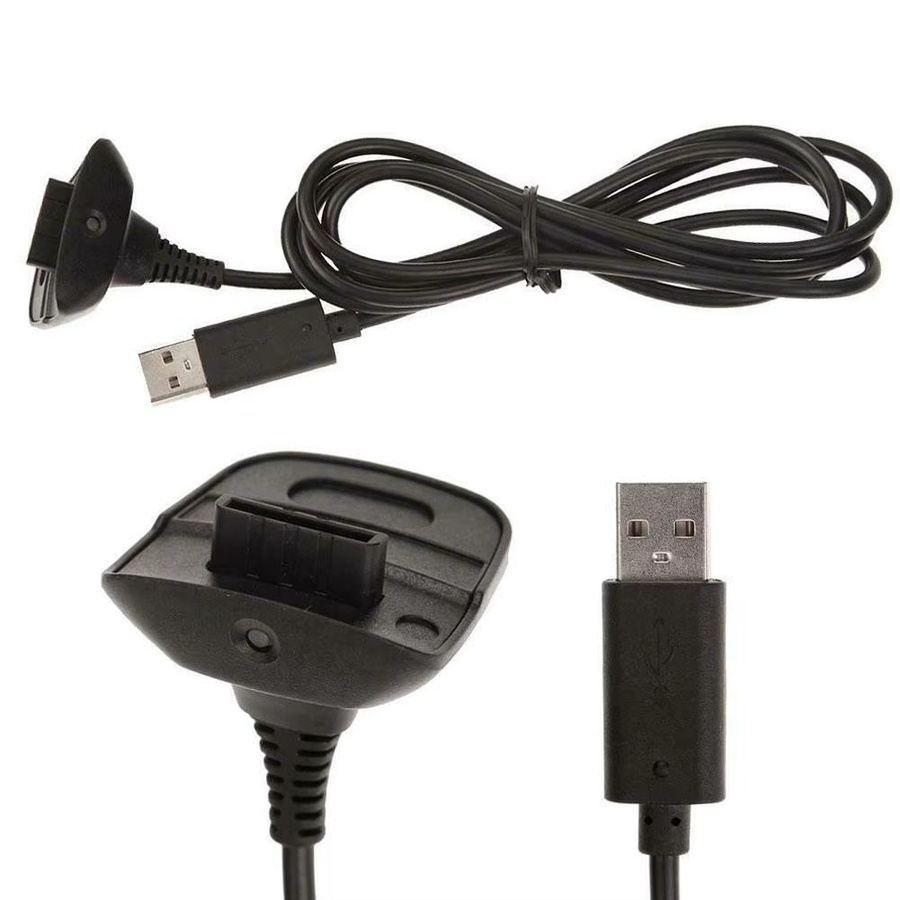 Microsoft USB-Ladekabel für Xbox 360 Wireless Controller, Schwarz, Länge: 1,5 m - Bild 3