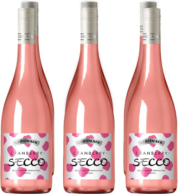 Gerstacker Fruchtsecco Cranberry 6 x 0,75 l - Bild 1