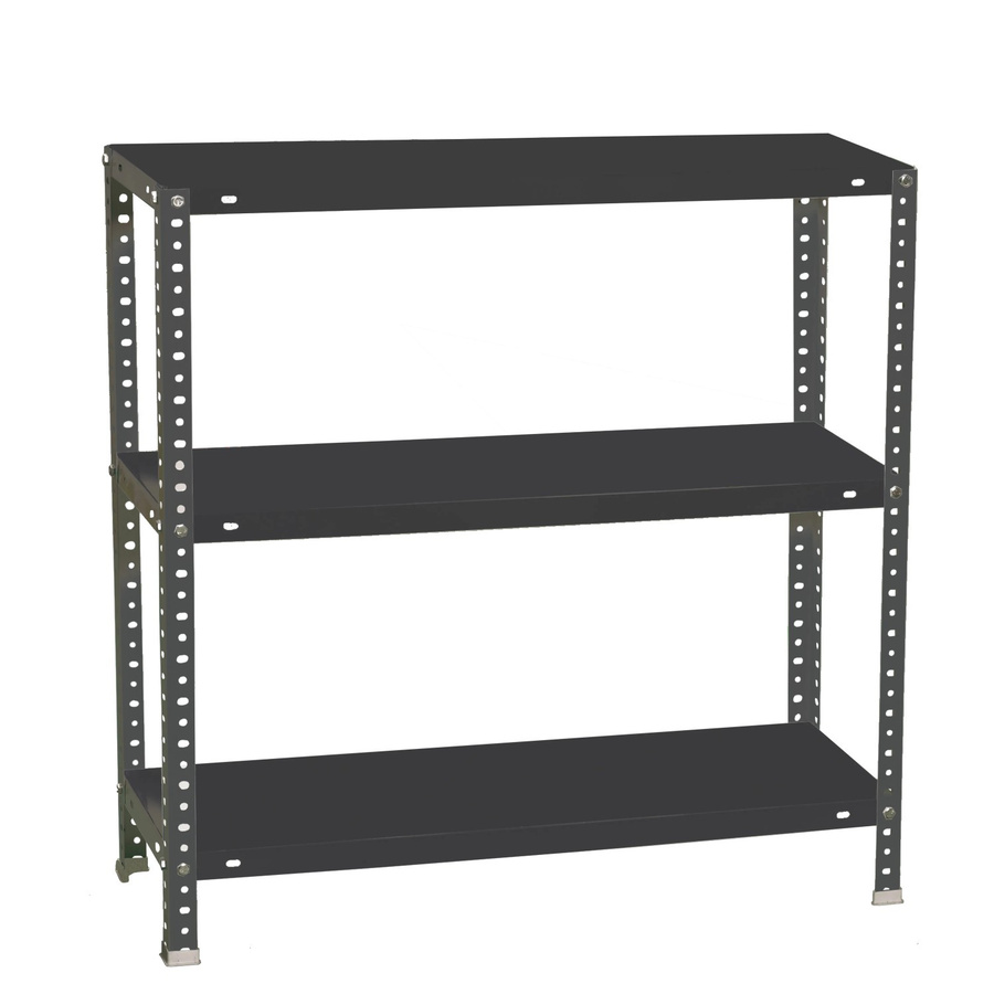 PROREGAL Schraubregal Panda Mini Metall Anthrazit H: 90 cm, B: 100 cm, T: 50 cm mit verstellbaren Fachlast 100 kg - Bild 2