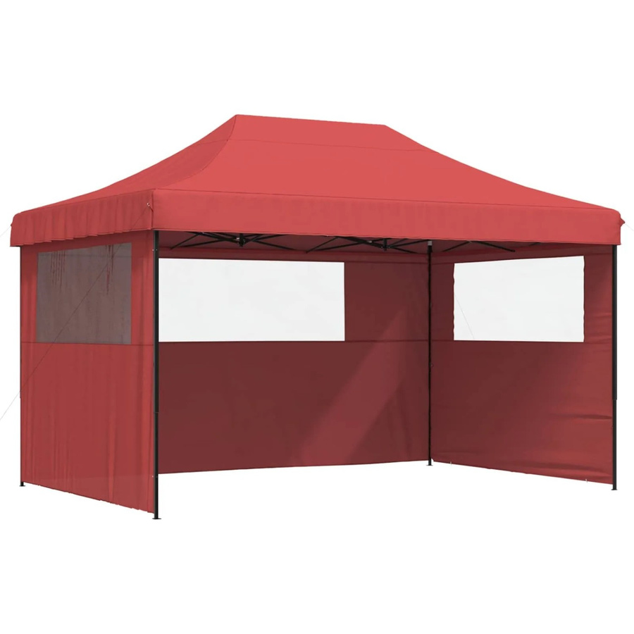vidaXL Party-Zelt aus Oxford-Stoff in Bordeauxrot, B/T/H: 440 x 292 x 315 cm - Bild 2