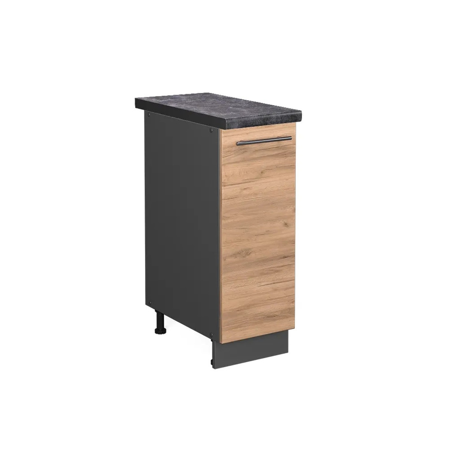Vicco Apothekerschrank Fame-Line Goldkraft Eiche/Anthrazit, Wandmontage, B/T/H: 60 x 30 x 82 cm - Bild 2