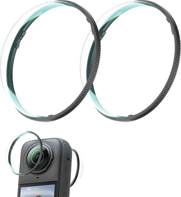Insta360 Premium-Objektivschutz aus gehärtetem Glas für Insta360 X5, X4 und X3 in Transparent - Bild 1