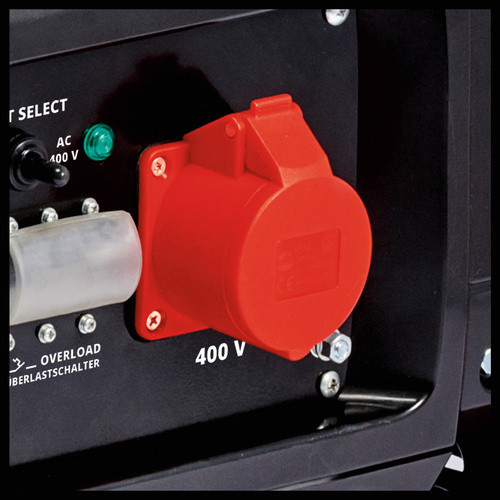Einhell Benzin-Stromerzeuger TC-PG 65/E5 in Rot mit 4-Takt-Motor und 25 l Tank - Bild 4